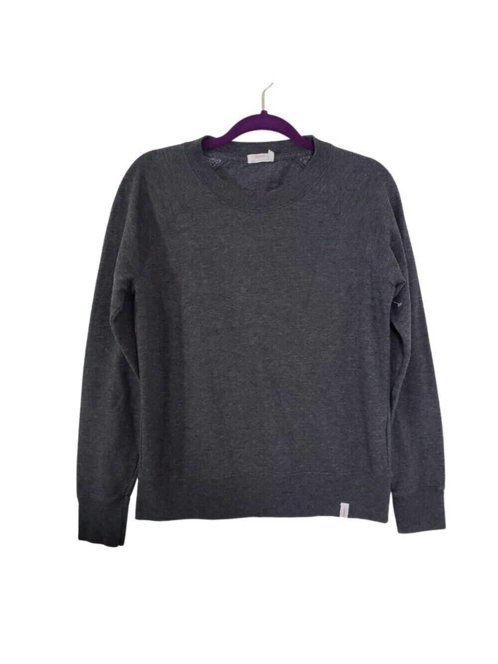 Hanes Luxe Collection Gray Pullover Sweatshirt